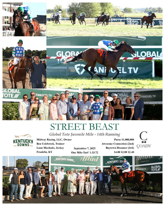 STREET BEAST - Global Tote Juvenile Mile - 14th Running - 09-07-25 - R09 - KD