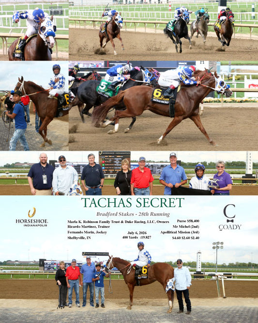 TACHAS SECRET - Bradford Stakes - 28th Running - 07-06-26 - R09 - IND