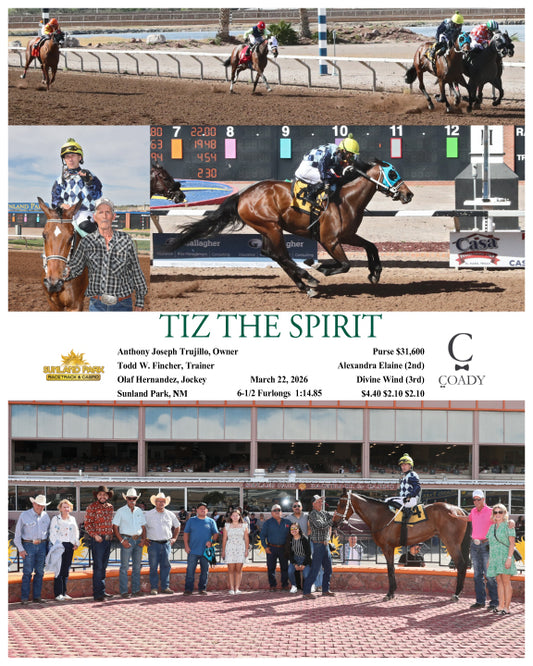 TIZ THE SPIRIT - 03-22-26 - R09 - SUN - Coady Media - Kurtis Coady Photography