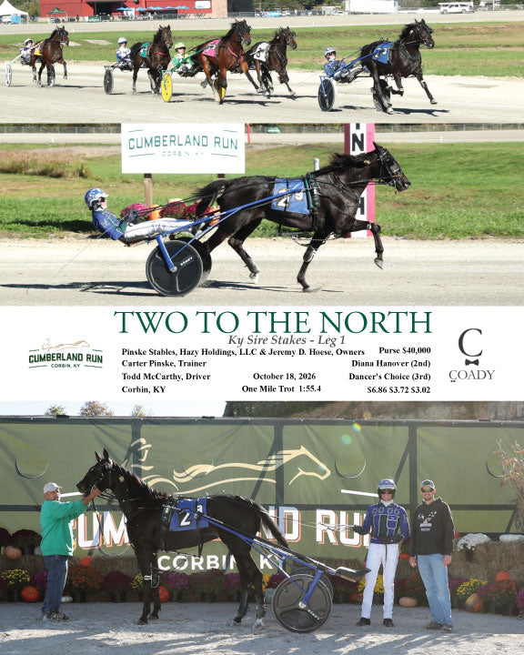TWO TO THE NORTH - Ky Sire Stakes - Leg 1    - 10-18-26 - R09 - CLR