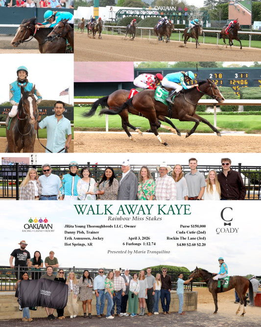 WALK AWAY KAYE - Rainbow Miss Stakes - 48th Running - 04-03-26 - R09 - OP - Coady Media - Kurtis Coady Photography