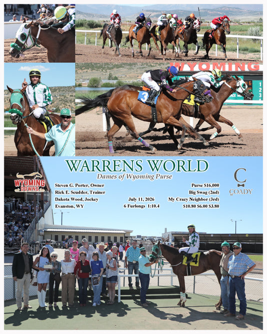 WARRENS WORLD - Dames of Wyoming Purse - 07-11-26 - R09 - WYO