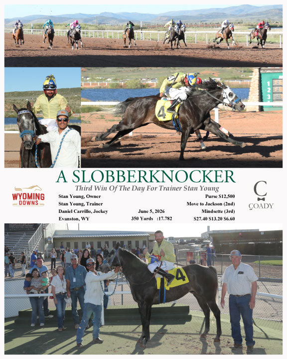 A SLOBBERKNOCKER - Third Win Of The Day For Trainer Stan Young - 06-05-26 - R10 - WYO