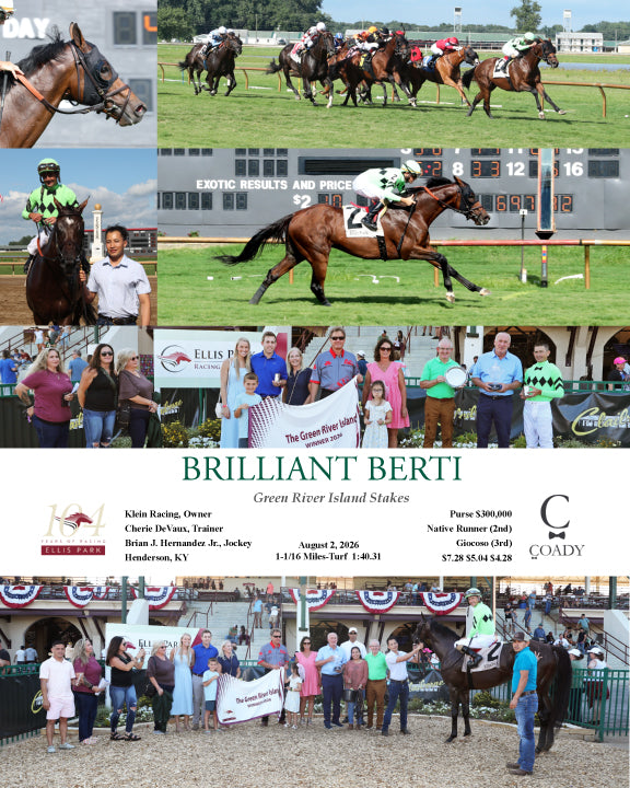 BRILLIANT BERTI - 080226 - Race 10 - ELP