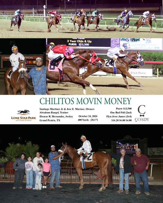 CHILITOS MOVIN MONEY - 10-24-26 - R10 - LS - Coady Media - Kurtis Coady Photography