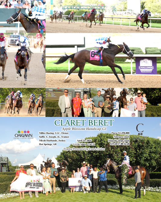 CLARET BERET - Apple Blossom Handicap G1 - 04-11-26 - R10 - OP - Coady Media - Kurtis Coady Photography