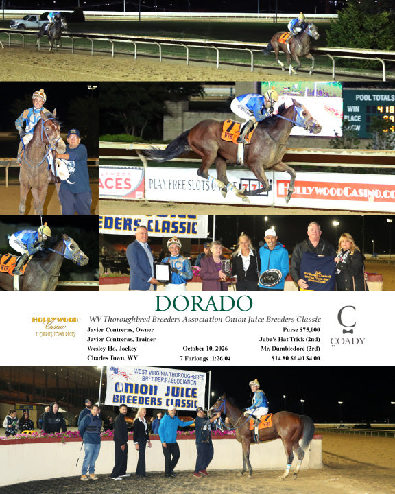 DORADO - WV Thoroughbred Breeders Association Onion Juice Breeders Classic - 10-10-26 - R10 - CT