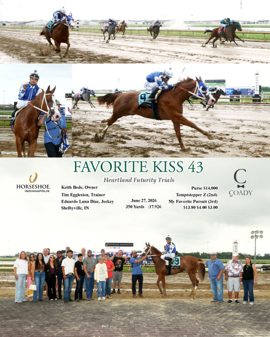 FAVORITE KISS 43 - Heartland Futurity Trials - 06-27-26 - R10 - IND