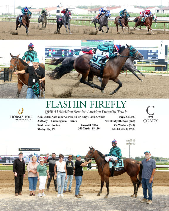 FLASHIN FIREFLY - QHRAI Stallion Service Auction Futurity Trials - 08-08-26 - R10 - IND