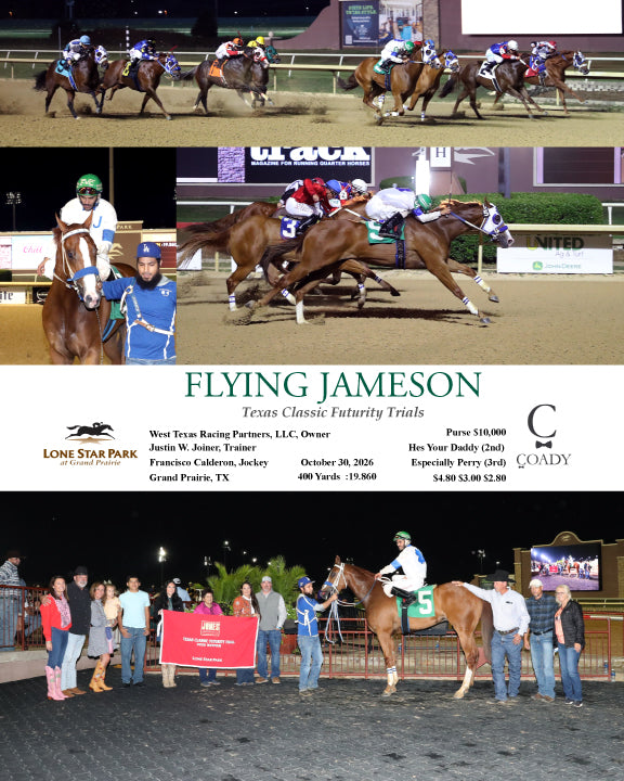 FLYING JAMESON - Texas Classic Futurity Trials - 10-30-26 - R10 - LS - Coady Media - Kurtis Coady Photography