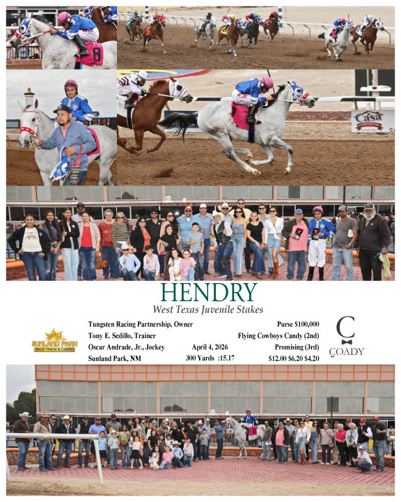HENDRY - West Texas Juvenile Stakes - 04-04-26 - R10 - SUN - Coady Media - Kurtis Coady Photography