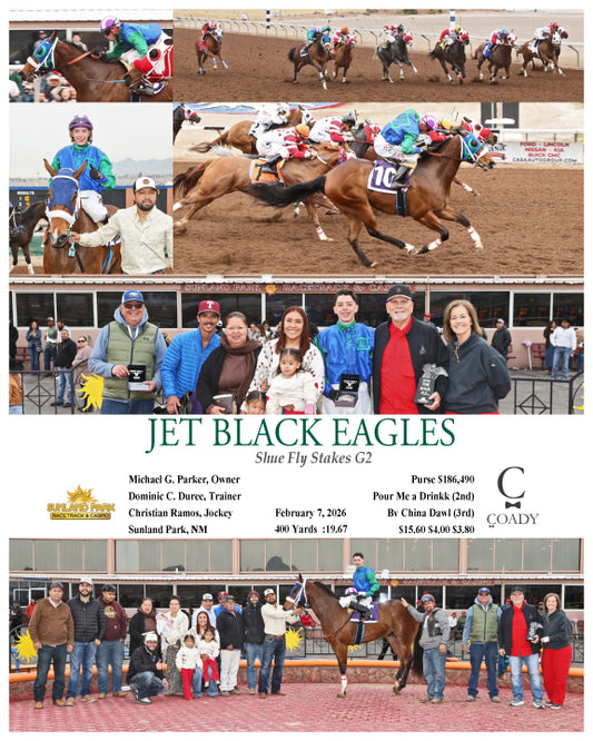 JET BLACK EAGLES - Shue Fly Stakes G2 - 02-07-26 - R10 - SUN - Coady Media - Kurtis Coady Photography