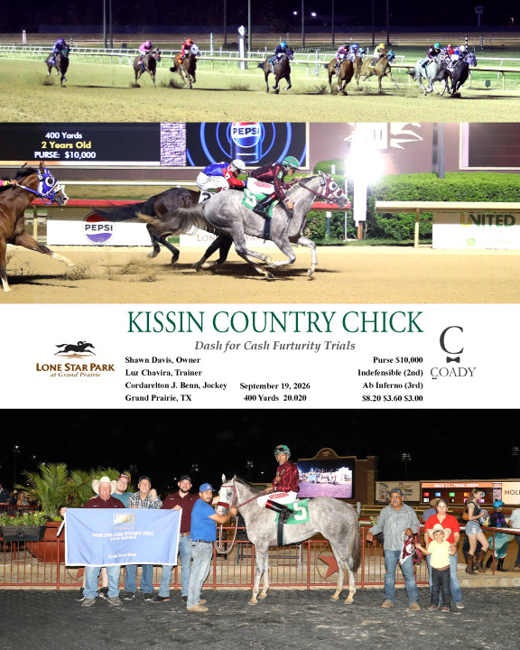 KISSIN COUNTRY CHICK - Dash for Cash Furturity Trials - 09-19-26 - R10 - LSP