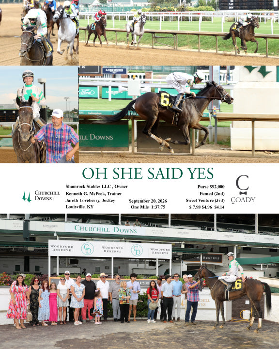 OH SHE SAID YES - 092026 - Race 10 - CD