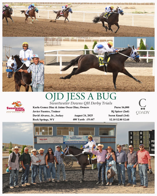 OJD JESS A BUG - Sweetwater Downs QH Derby Trials - 08-24-25 - R10 - SWF