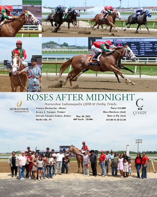 ROSES AFTER MIDNIGHT - Horseshoe Indianapolis QHRAI Derby Trials - 05-30-26 - R10 - IND