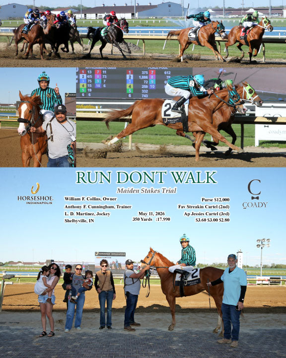 RUN DONT WALK - Maiden Stakes Trial - 05-11-26 - R10 - IND - Coady Media - Kurtis Coady Photography