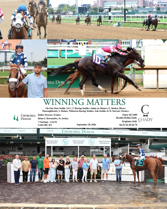 WINNING MATTERS - 091826 - Race 10 - CD