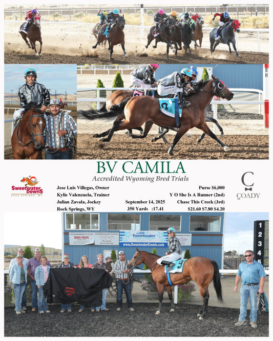BV CAMILA - Accredited Wyoming Bred Trials - 09-14-25 - R11 - SWF
