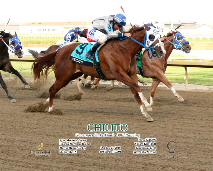 CHILITO - Governors Stake Final - 30th Running - 10-24-26 - R11 - IND - Action - Coady Media - Kurtis Coady Photography