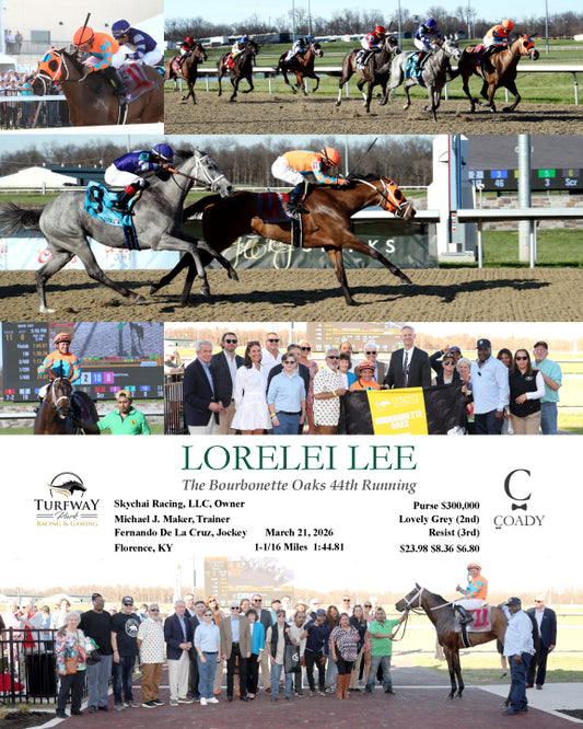 LORELEI LEE - Bourbonette Oaks - 44th Running - 03-21-26 - R11 - TP - Coady Media - Kurtis Coady Photography
