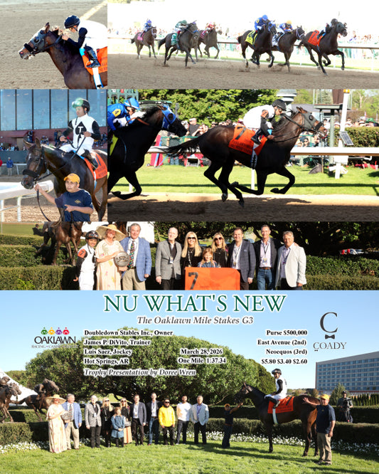 NU WHAT'S NEW - The Oaklawn Mile Stakes G3 - 03-28-26 - R11 - OP - Coady Media - Kurtis Coady Photography