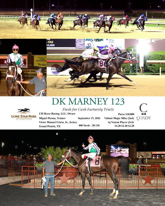 DK MARNEY 123 - Dash for Cash Furturity Trials - 09-19-26 - R12 - LSP