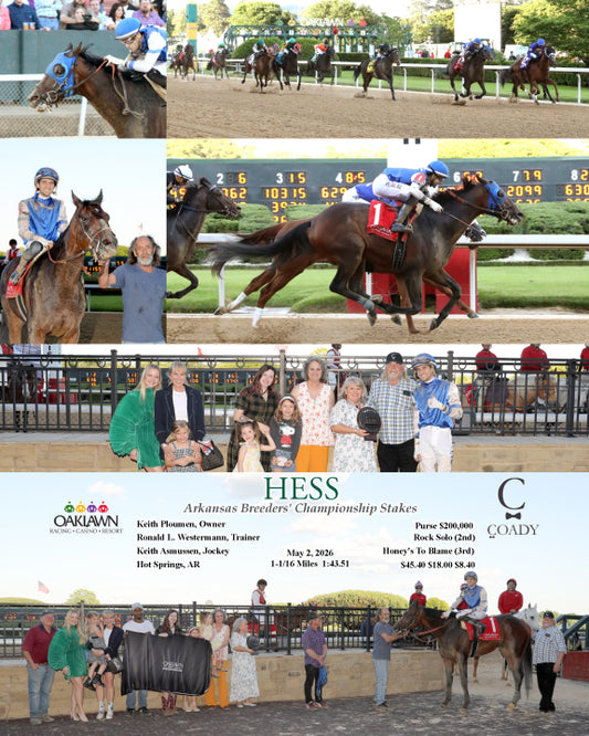 HESS - Arkansas Breeders' Championship Stakes - 05-02-26 - R12 - OP - Coady Media - Kurtis Coady Photography