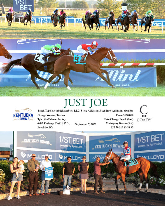 JUST JOE - 090726 - Race 14 - KD