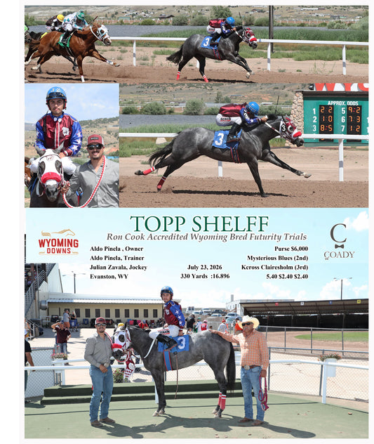 TOPP SHELFF - Ron Cook Accredited Wyoming Bred Futurity Trials - 07-23-26 - R02 - WYO