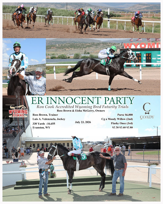 ER INNOCENT PARTY - Ron Cook Accredited Wyoming Bred Futurity Trials - 07-23-26 - R04 - WYO