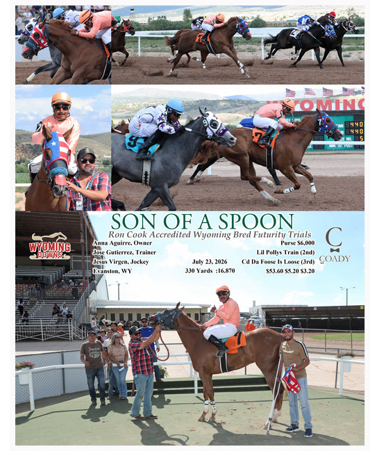 SON OF A SPOON - Ron Cook Accredited Wyoming Bred Futurity Trials - 07-23-26 - R05 - WYO
