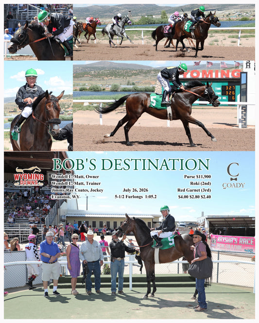 BOB'S DESTINATION - 07-26-26 - R06 - WYO