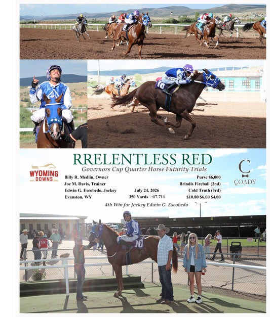 RRELENTLESS RED - Governors Cup Quarter Horse Futurity Trials - 07-24-26 - R08 - WYO