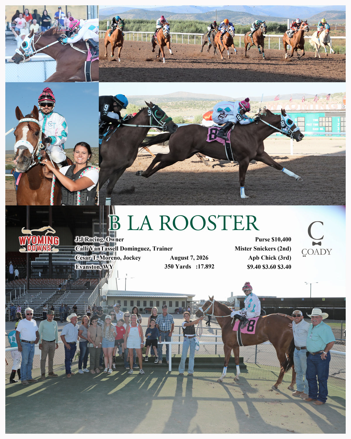 B LA ROOSTER - 08-07-26 - R09 - WYO