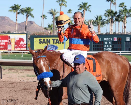 SOSONG OF SONGS - The Arizona Oaks presented by Taylor Made - 03-21-26 - R06 - Turf Paradise - Return Shot - Coady Media - Kurtis Coady Photography