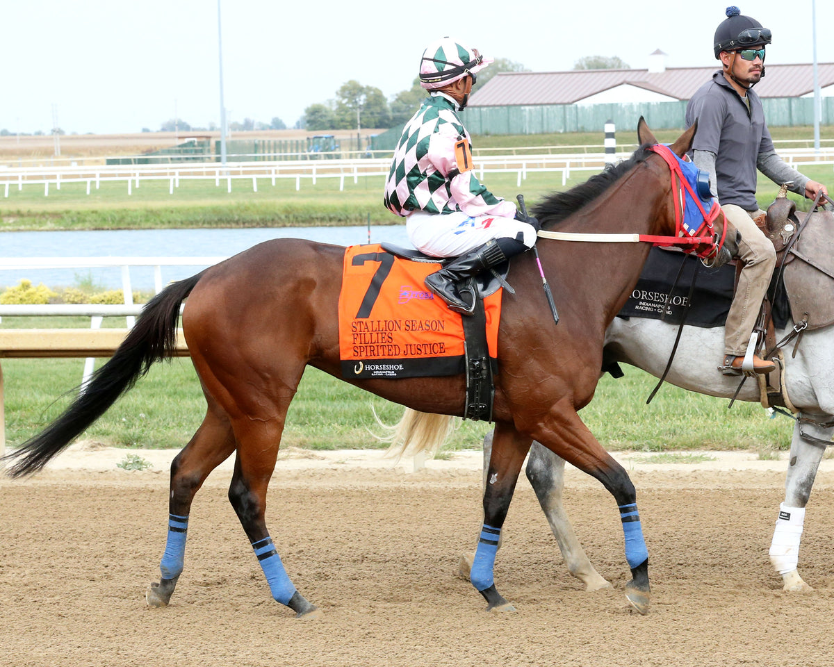 SPIRITED JUSTICE - ITOBA Stallion Season Fillies - 13th Running - 09-30-26 - R07 - Horseshoe Indiana - Post Parade 01 - Sammantha Pagels