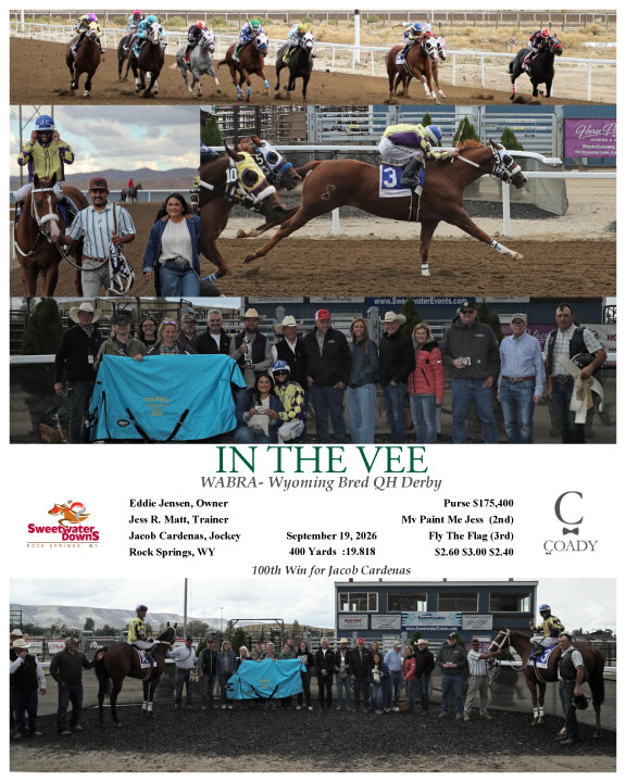 IN THE VEE  - WABRA- Wyoming Bred QH Derby  - 09-19-26 - R04 - SWF