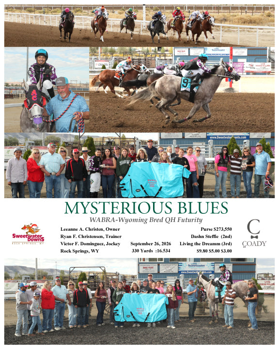MYSTERIOUS BLUES  - WABRA-Wyoming Bred QH Futurity - 09-26-26 - R08 - SWF