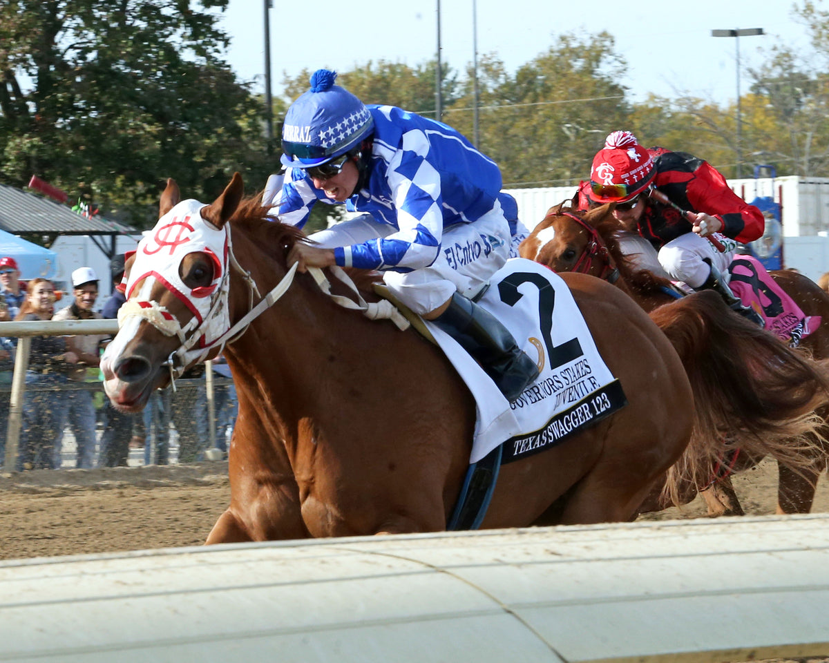 TEXAS SWAGGER 123 - Governors Juvenile Stakes - 10-24-26 - R08 - Horseshoe Indiana - Inside Finish 01 - Devin Hall - Coady Media - Kurtis Coady Photography