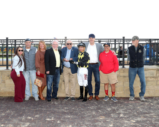 TOUCHDOWN ARKANSAS - Nodouble Breeder's Stakes - 02-21-26 - R08 - OP - Presentation 01 - Coady Media - Kurtis Coady Photography