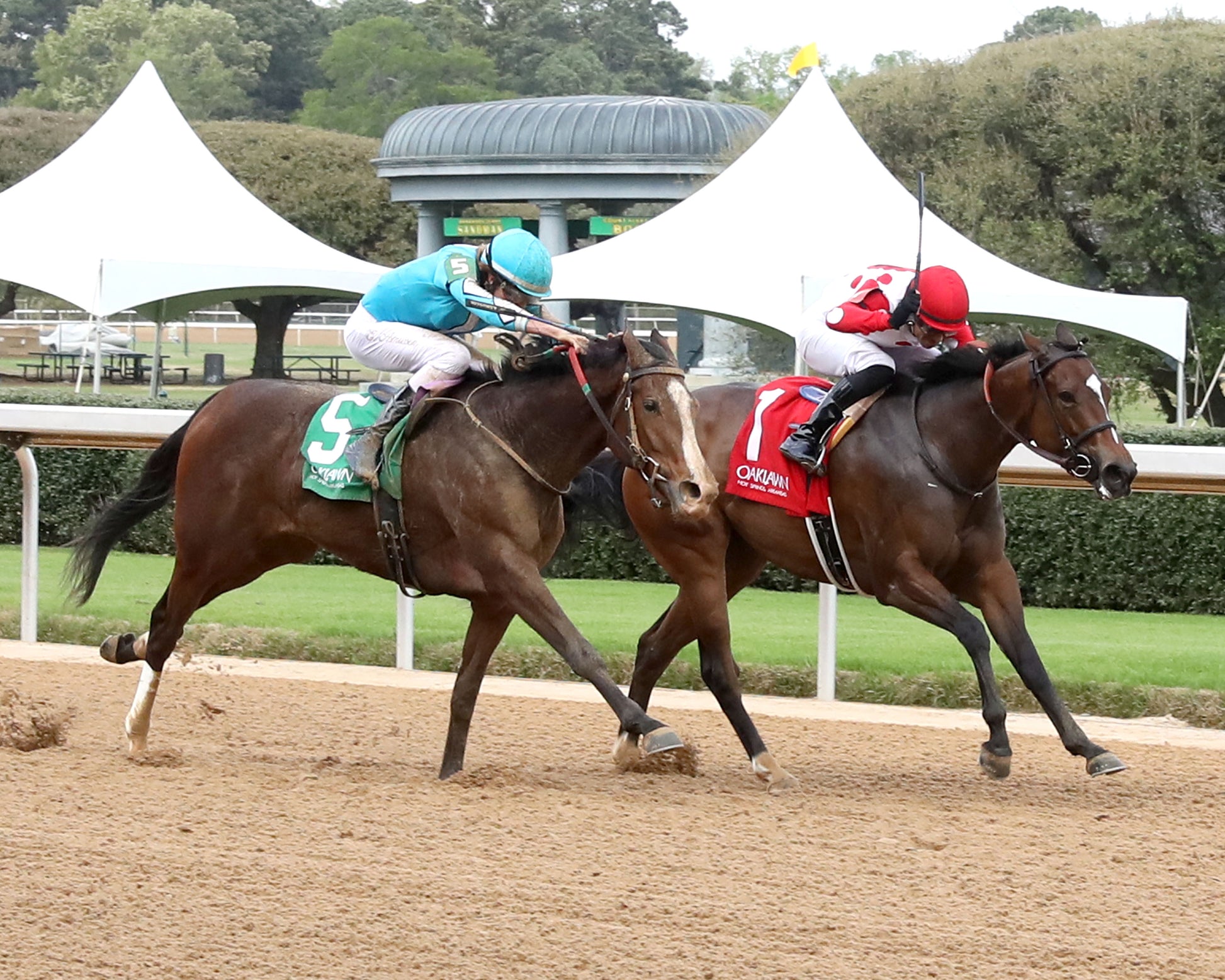 WALK AWAY KAYE - Rainbow Miss Stakes - 04-03-26 - R09 - Oaklawn Park -  Finish 02 - Kara West - Coady Media - Kurtis Coady Photography