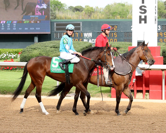 WALK AWAY KAYE - Rainbow Miss Stakes - 04-03-26 - R09 - Oaklawn Park - Post Parade 01 - Kara West - Coady Media - Kurtis Coady Photography