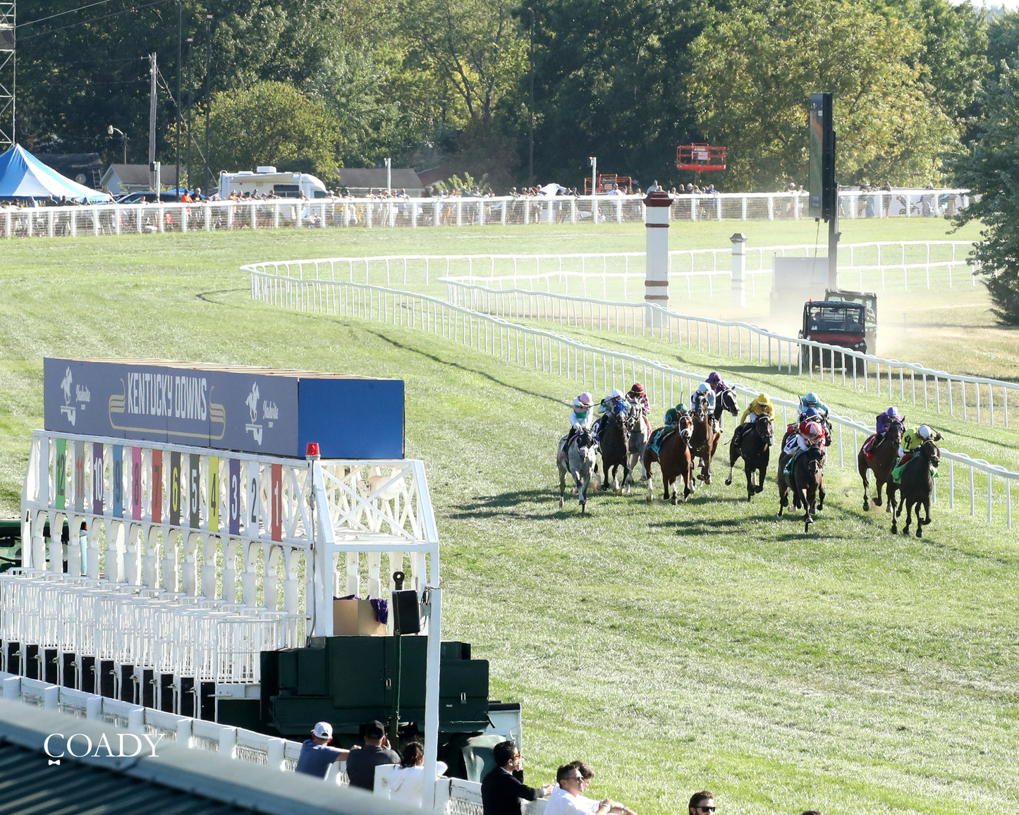 WIMBLEDON HAWKEYE - DK Horse Nashville Derby Invitational Stakes - 08-30-25 - Aerial Finish 04 - Coady Media - Kurtis Coady Photography