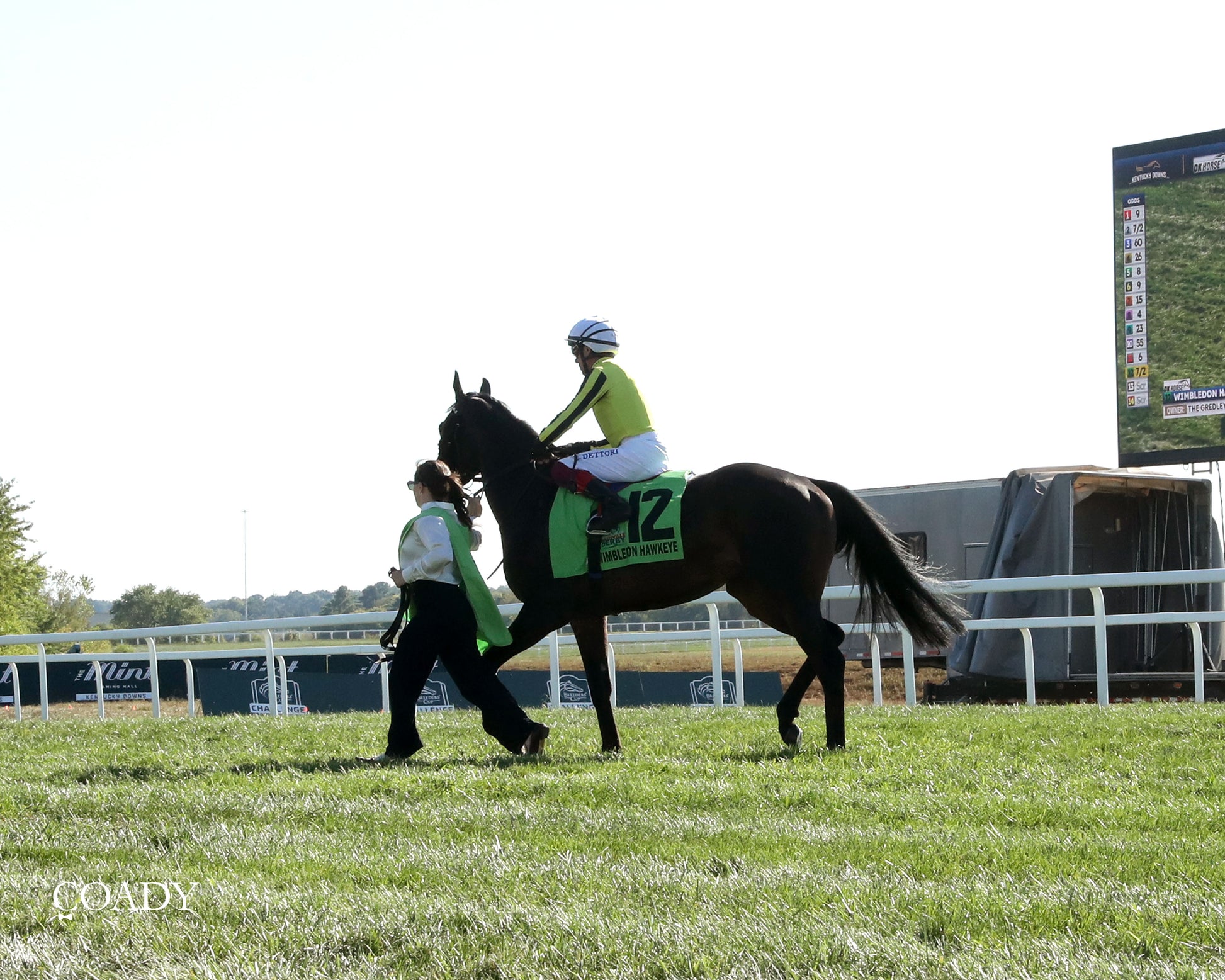 WIMBLEDON HAWKEYE - DK Horse Nashville Derby Invitational Stakes - 08-30-25 - KD - Post Parade 04 - Coady Media - Kurtis Coady Photography