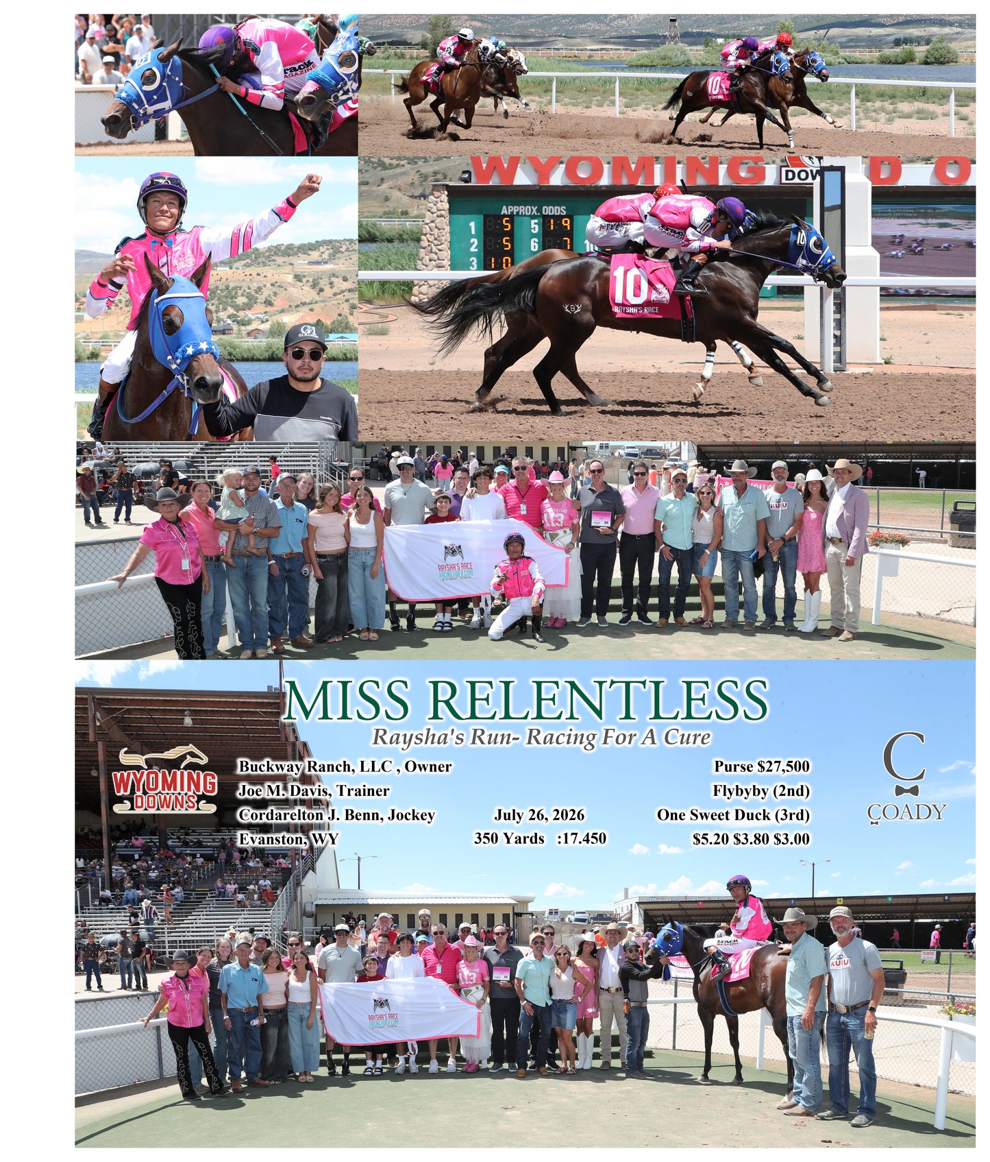 MISS RELENTLESS - Raysha's Run- Racing For A Cure - 07-26-26 - R04 - WYO