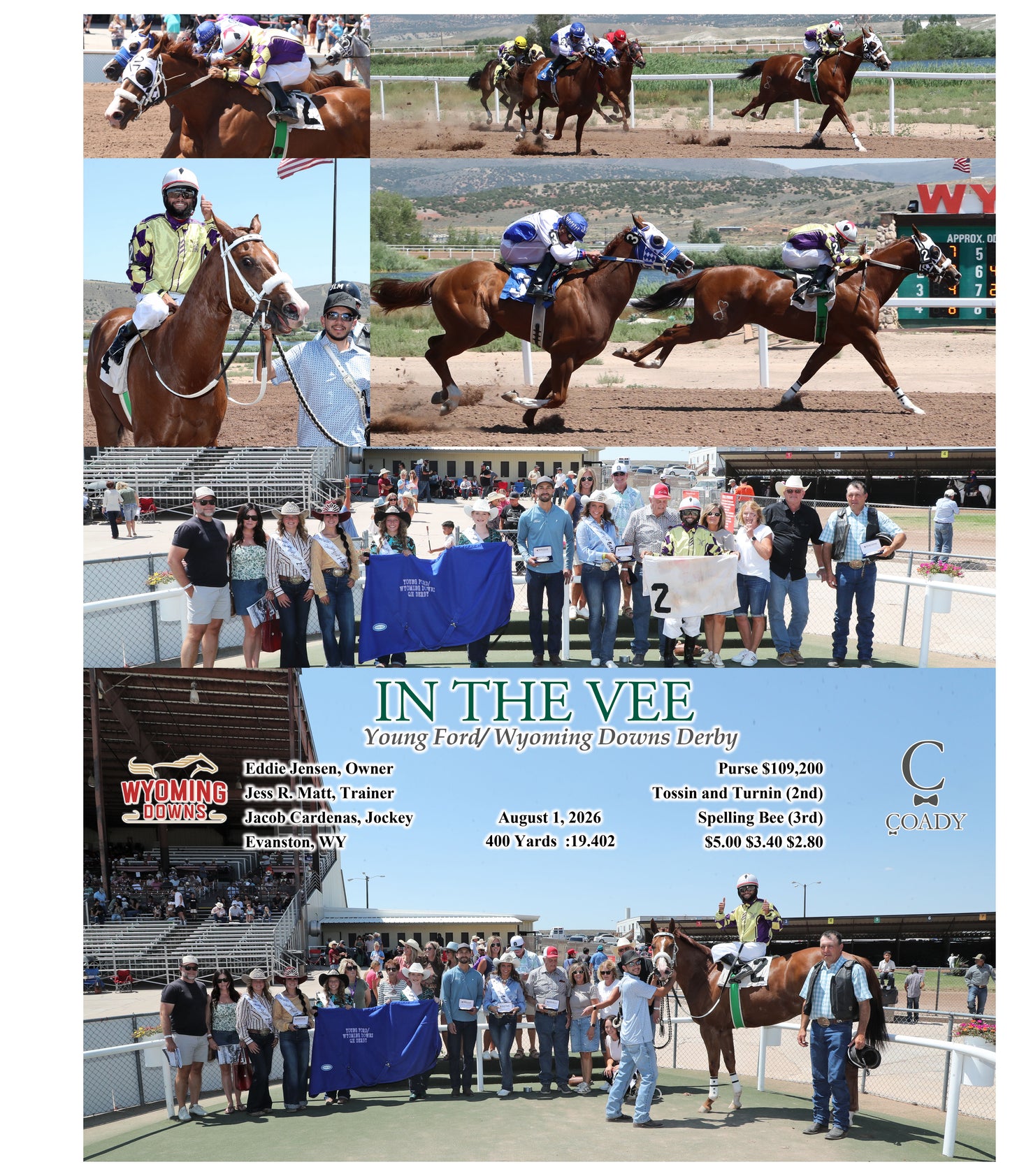 IN THE VEE -  Young Ford/ Wyoming Downs Derby - 08-01-26 - R03 - WYO