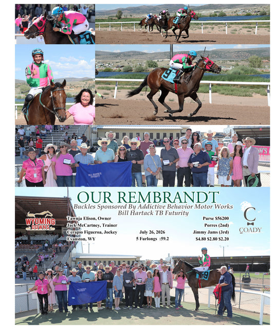 OUR REMBRANDT - Bill Hartack TB Futurity Buckles Sponsored By Addictive Behavior Motor Works - 07-26-26 - R09 - WYO