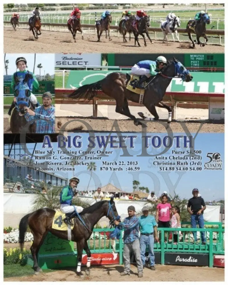 A Big Sweet Tooth - 032213 Race 03 Tup Turf Paradise