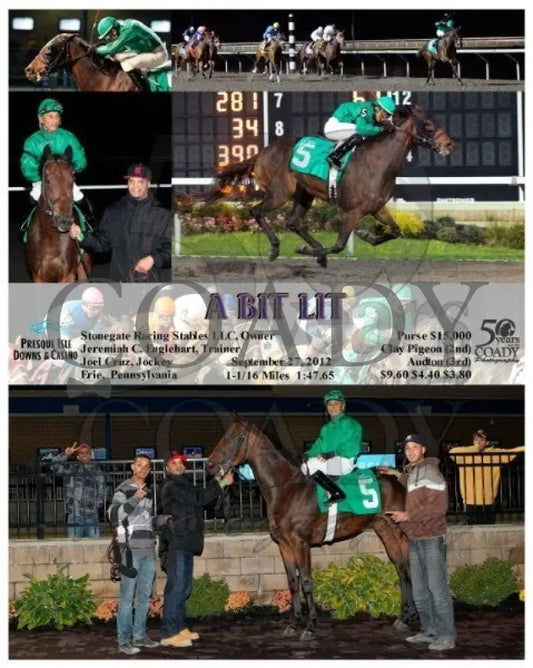 A Bit Lit - 092712 Race 07 Presque Isle Downs